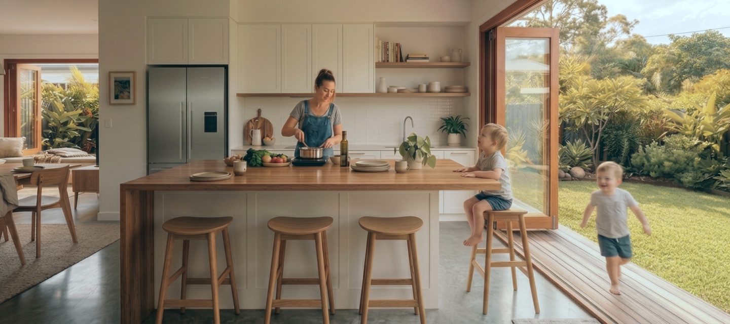 A modern kitchen renovation